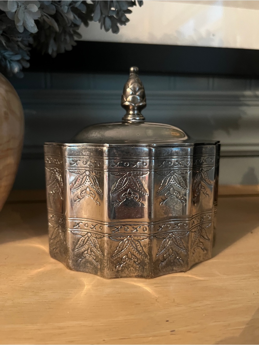 Vintage Godinger Silver Plate Trinket Box